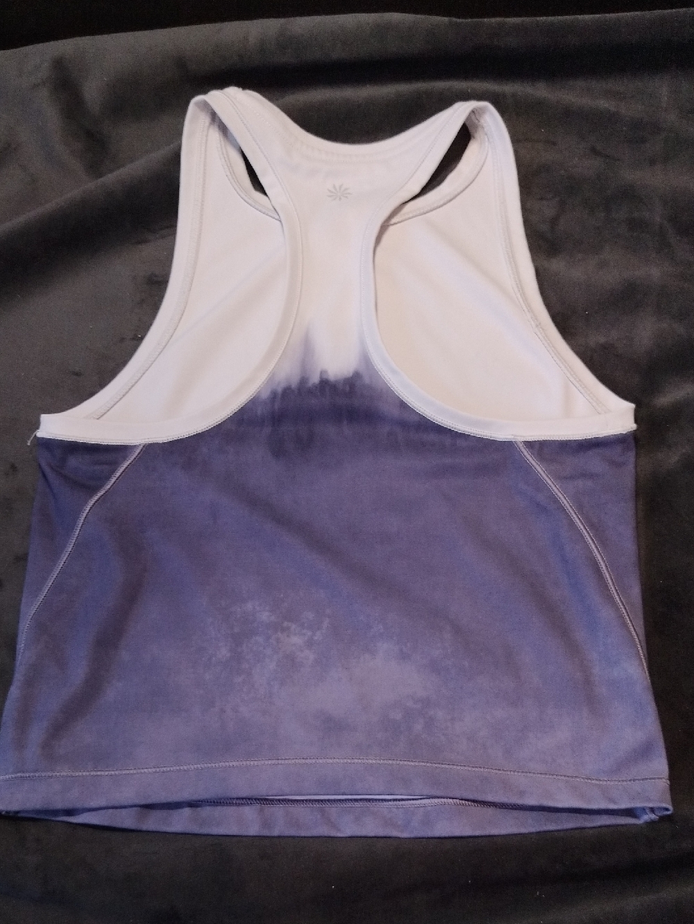 Athleta White Ombre Racerback Crop Workout/Sports Tank - XS - Picture 6 of 7